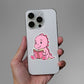 Pink Dino Reading Sticker
