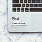 Pisces Sticker waterproof vinyl decal for laptop, bike, car & bottle