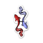 Pisces Sticker waterproof vinyl decal for laptop, bike, car & bottle