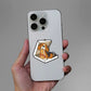 Pizza Dog Sticker waterproof vinyl decal for laptop, bike, car & bottle