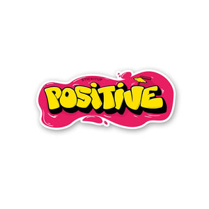 Positive Sticker waterproof vinyl decal for laptop, bike, car & bottle