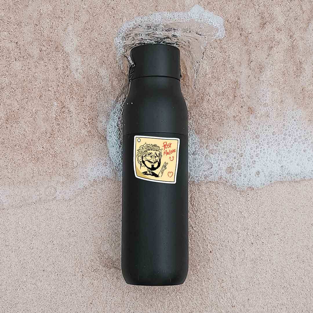 Post It Malone Sticker waterproof vinyl decal for laptop, bike, car & bottle