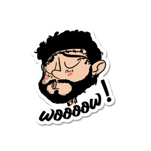 Posty Wow Sticker waterproof vinyl decal for laptop, bike, car & bottle