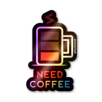 Power Holographic Holographic Stickers waterproof vinyl decal for laptop, bike, car & bottle