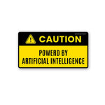 Powered By Artificial Sticker waterproof vinyl decal for laptop, bike, car & bottle