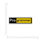 Pro grammer Bumper Sticker waterproof vinyl decal for laptop, bike, car & bottle
