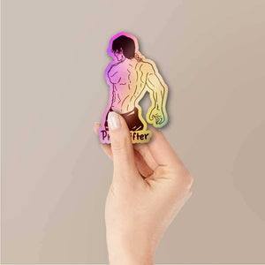 Pro Lifter Holographic Sticker waterproof vinyl decal for laptop, bike, car & bottle