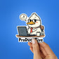 PRODUCKTIVE Sticker waterproof vinyl decal for laptop, bike, car & bottle