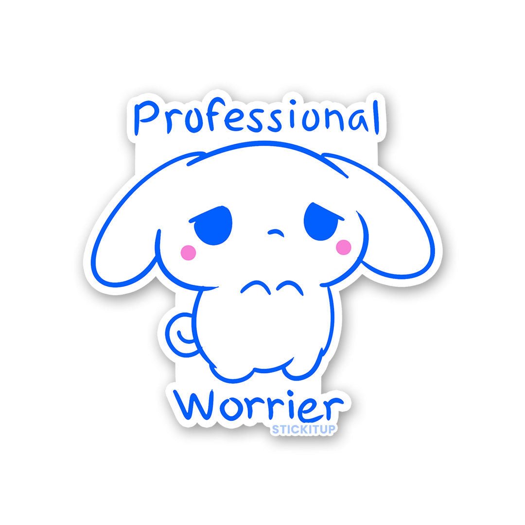 Professional Worrier Sticker - Stickers | STICK IT UP
