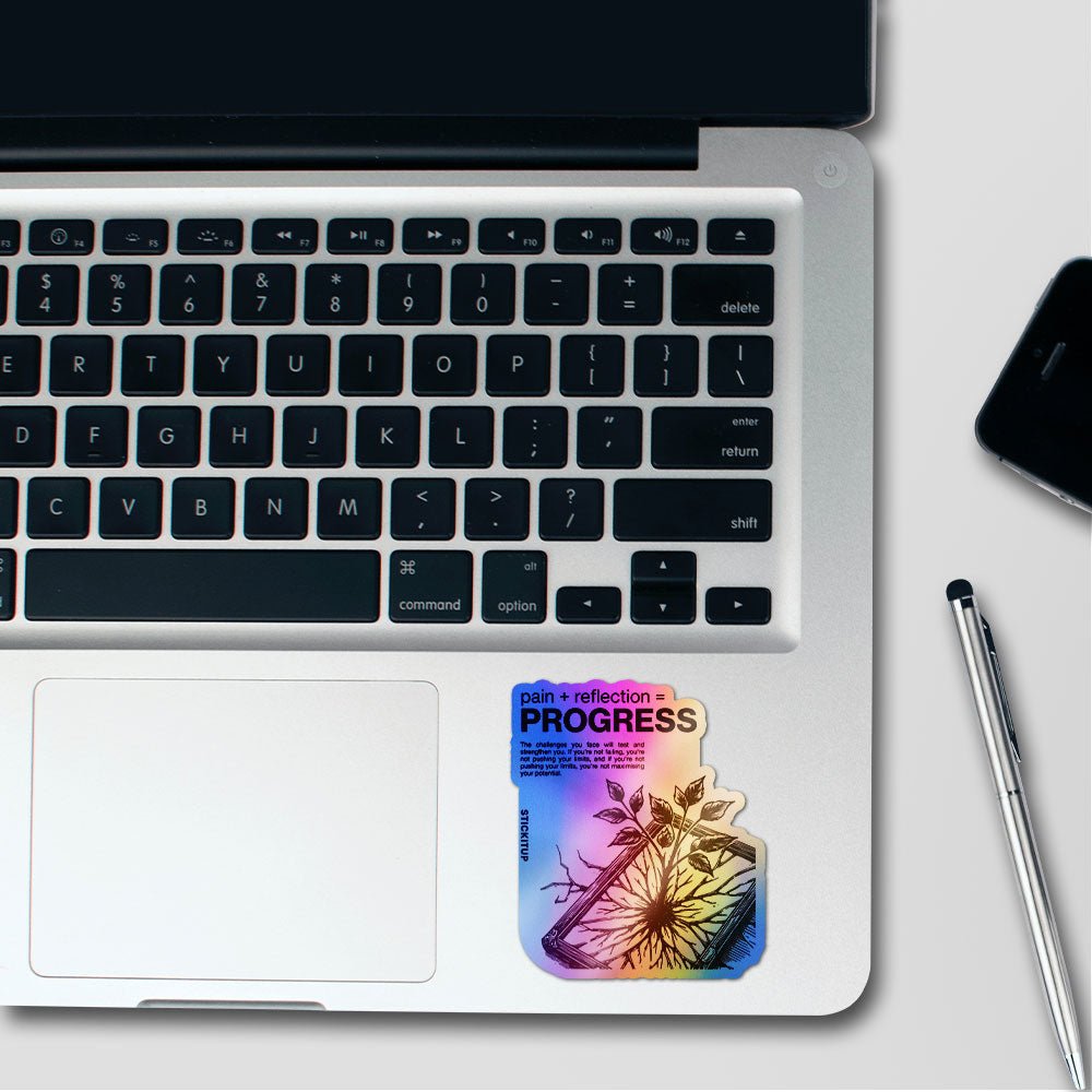 Progress Formula Holographic Stickers waterproof vinyl decal for laptop, bike, car & bottle