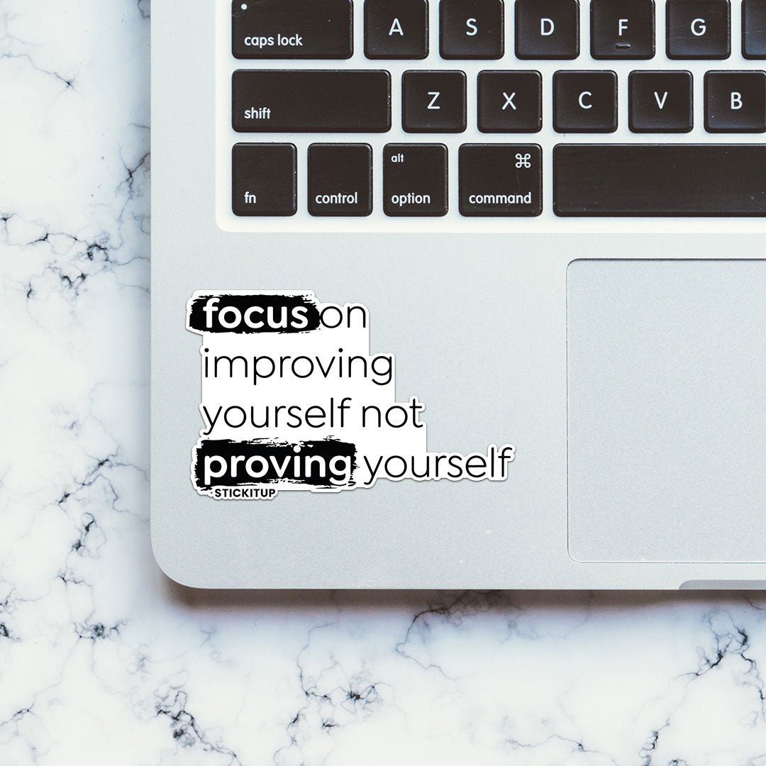 Proving Sticker waterproof vinyl decal for laptop, bike, car & bottle