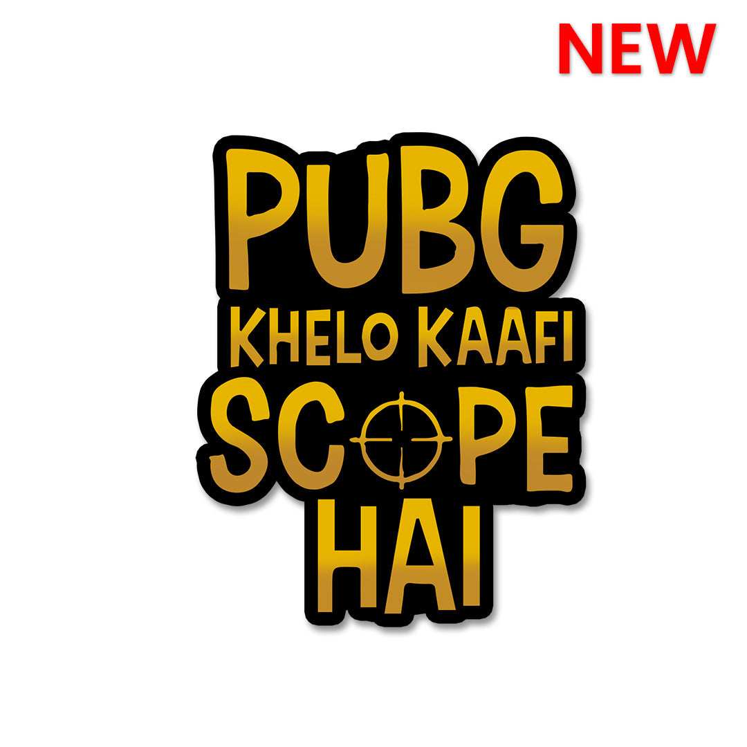 Pubg Khelo Kaafi Scope Hai Sticker - Stickers | STICK IT UP