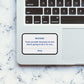 Push Yourself Sticker waterproof vinyl decal for laptop, bike, car & bottle