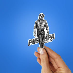 Pushpa Sticker waterproof vinyl decal for laptop, bike, car & bottle