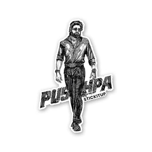 Pushpa Sticker waterproof vinyl decal for laptop, bike, car & bottle