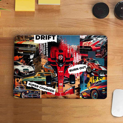 Race Laptop skin waterproof vinyl decal for laptop, bike, car & bottle