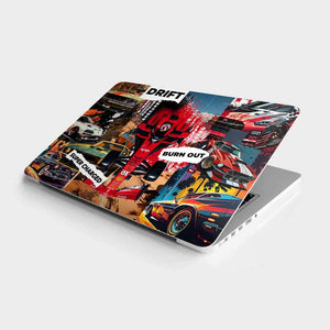 Race Laptop skin waterproof vinyl decal for laptop, bike, car & bottle