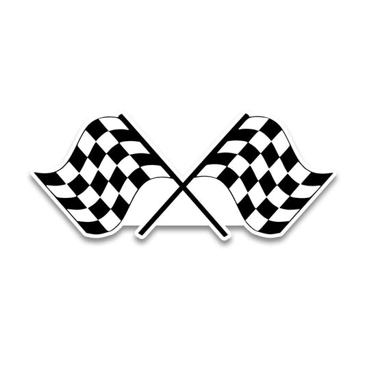 Racing Flag Bumper Sticker - STICK IT UP