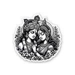 Radha Krishna 0.1 Sticker waterproof vinyl decal for laptop, bike, car & bottle