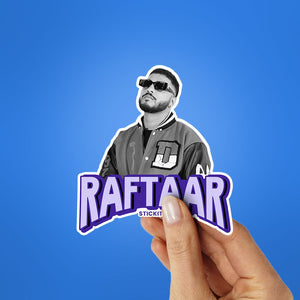Raftaar Sticker waterproof vinyl decal for laptop, bike, car & bottle
