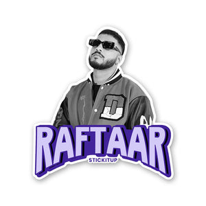 Raftaar Sticker waterproof vinyl decal for laptop, bike, car & bottle