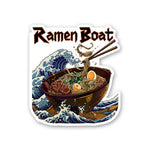 Ramen Boat Sticker waterproof vinyl decal for laptop, bike, car & bottle