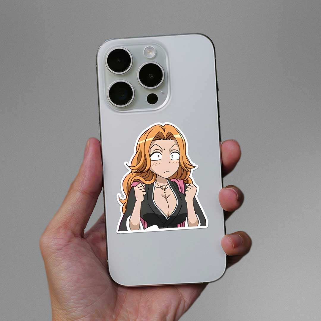 Rangiku Matsumoto Sticker waterproof vinyl decal for laptop, bike, car & bottle
