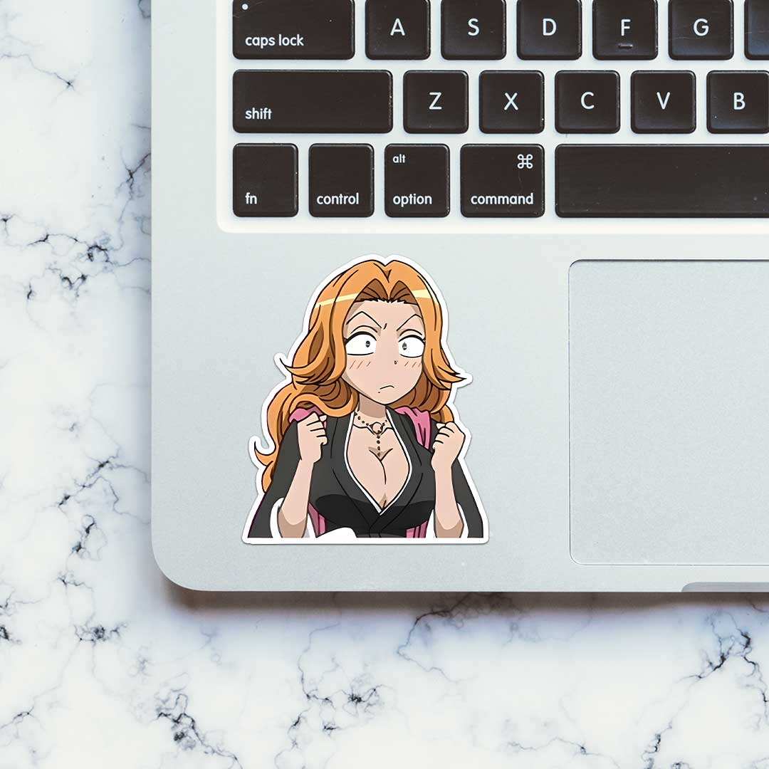Rangiku Matsumoto Sticker waterproof vinyl decal for laptop, bike, car & bottle