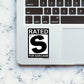 RATED S FOR SARCASM Sticker waterproof vinyl decal for laptop, bike, car & bottle