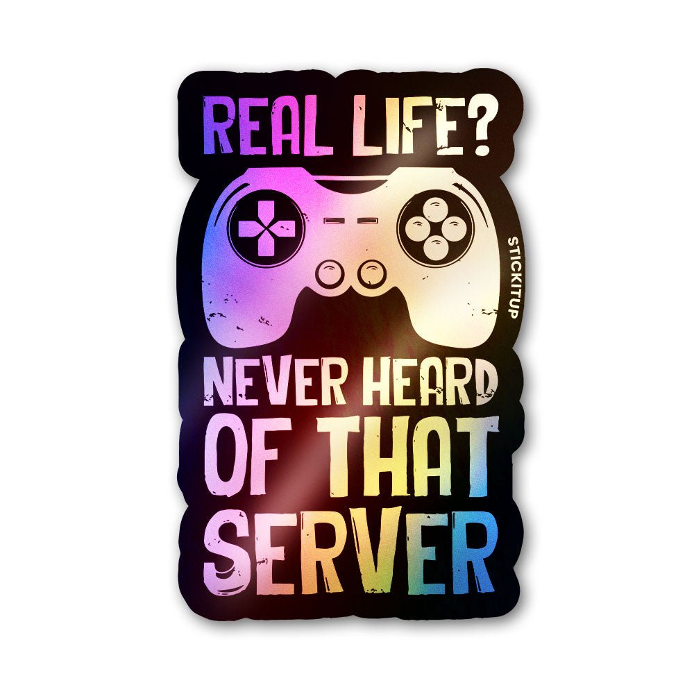 Real Life Game Holographic Stickers waterproof vinyl decal for laptop, bike, car & bottle