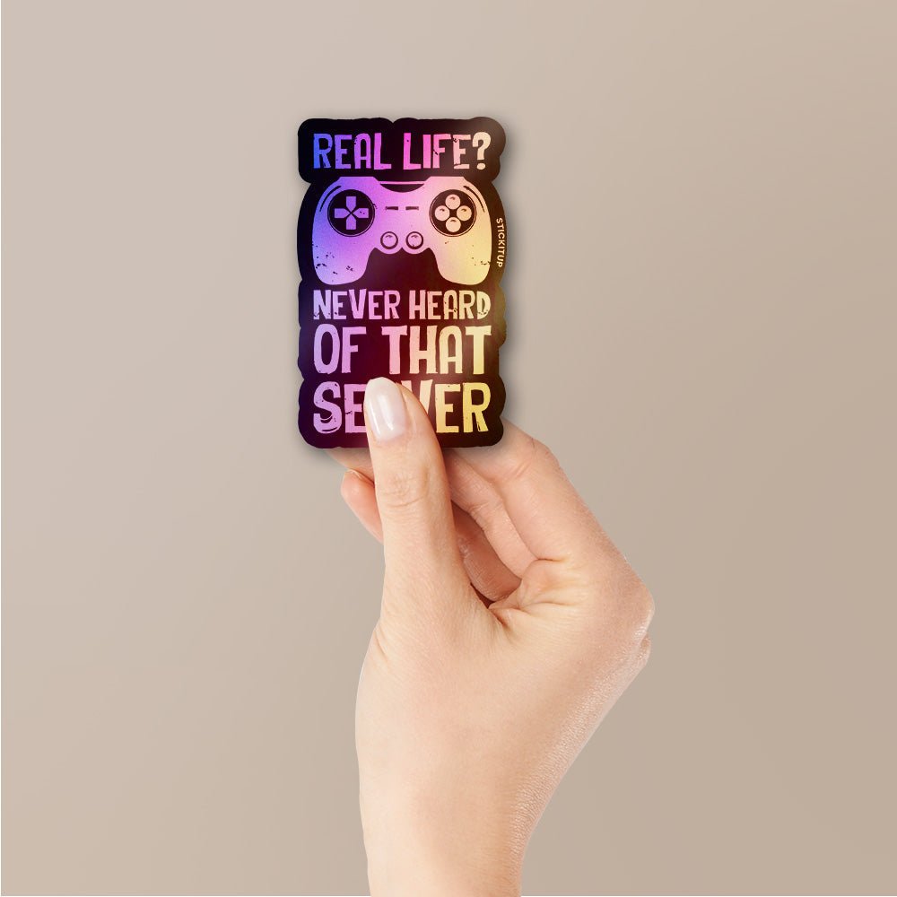 Real Life Game Holographic Stickers waterproof vinyl decal for laptop, bike, car & bottle
