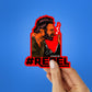 Rebel Sticker waterproof vinyl decal for laptop, bike, car & bottle