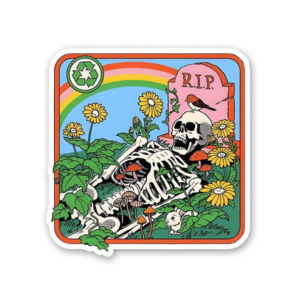 Recycle Rip Sticker waterproof vinyl decal for laptop, bike, car & bottle