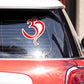 Red Colour Om Bumper Sticker waterproof vinyl decal for laptop, bike, car & bottle