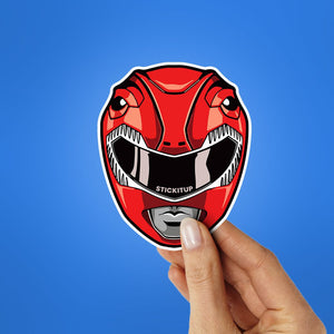 Red Ranger Sticker waterproof vinyl decal for laptop, bike, car & bottle