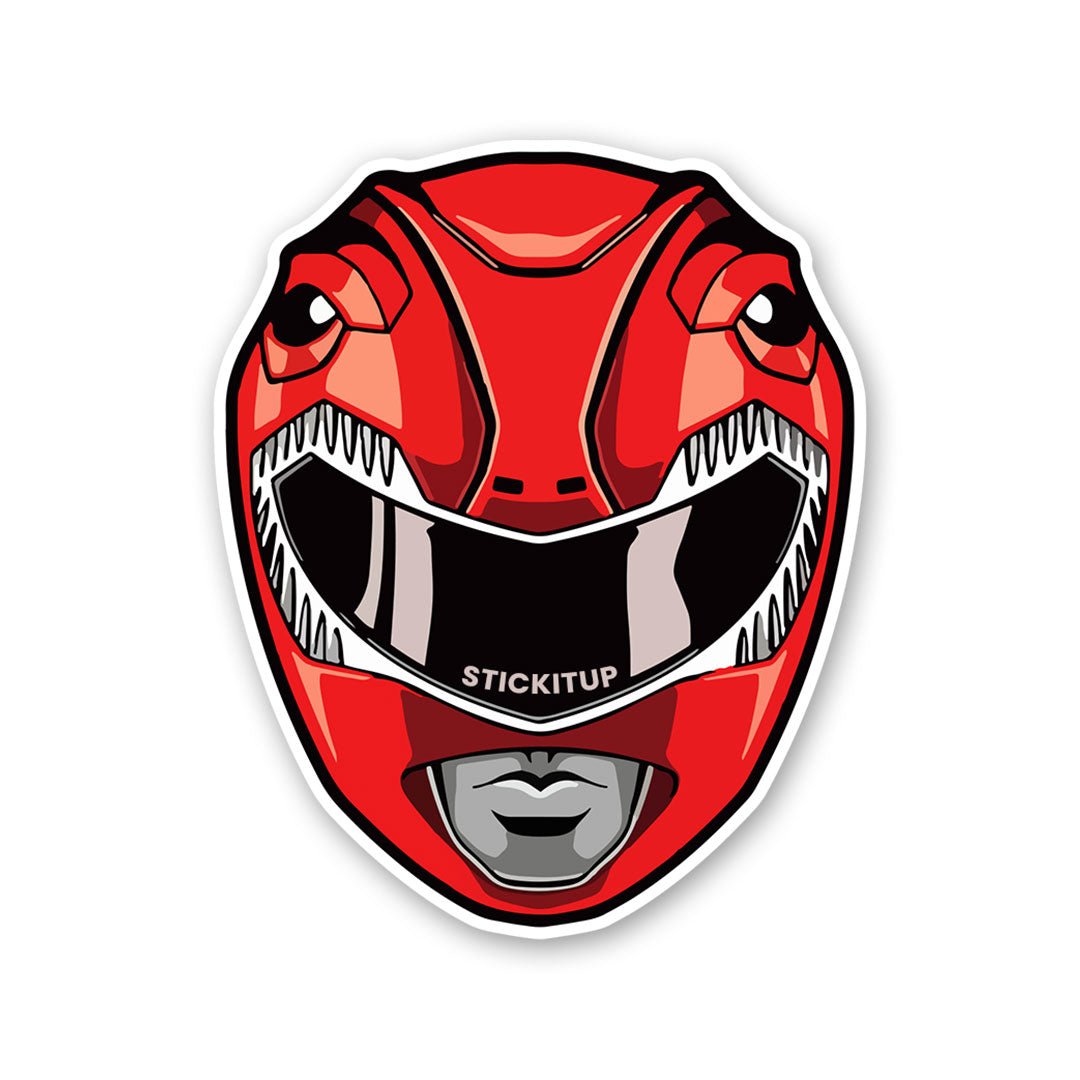 Red Ranger Sticker waterproof vinyl decal for laptop, bike, car & bottle