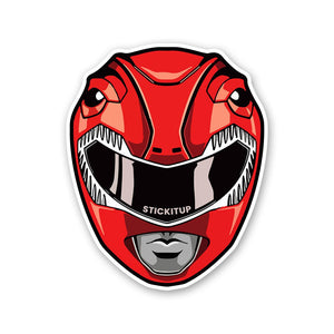 Red Ranger Sticker waterproof vinyl decal for laptop, bike, car & bottle