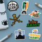 Republic Day Sticker Pack [20 Sticker] waterproof vinyl decal for laptop, bike, car & bottle