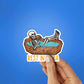 Rest In Pizza Sticker waterproof vinyl decal for laptop, bike, car & bottle