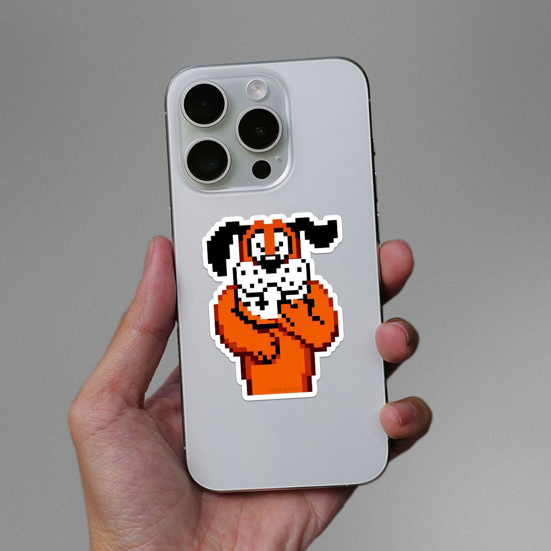 Retro Duck Shooter Sticker - Stickers | STICK IT UP