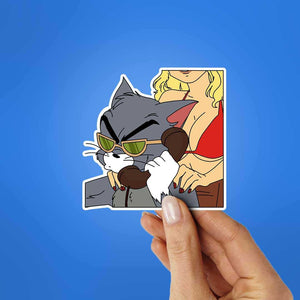 Rich Tom Sticker waterproof vinyl decal for laptop, bike, car & bottle