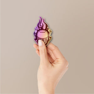 Ride or Die Flame Holographic Stickers - Holographic stickers | STICK IT UP