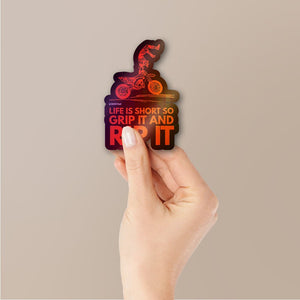 Rip It Sticker Holographic Stickers waterproof vinyl decal for laptop, bike, car & bottle