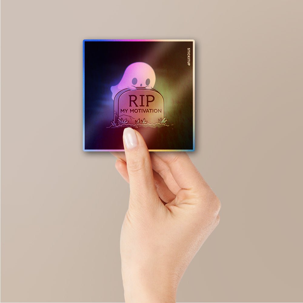 Rip Motivation Sticker Holographic Stickers waterproof vinyl decal for laptop, bike, car & bottle