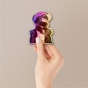 Road Rebel Holographic Stickers waterproof vinyl decal for laptop, bike, car & bottle