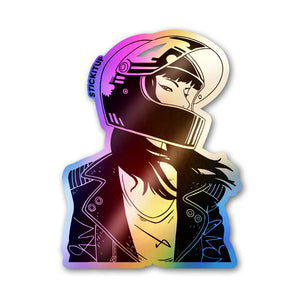 Road Rebel Holographic Stickers waterproof vinyl decal for laptop, bike, car & bottle
