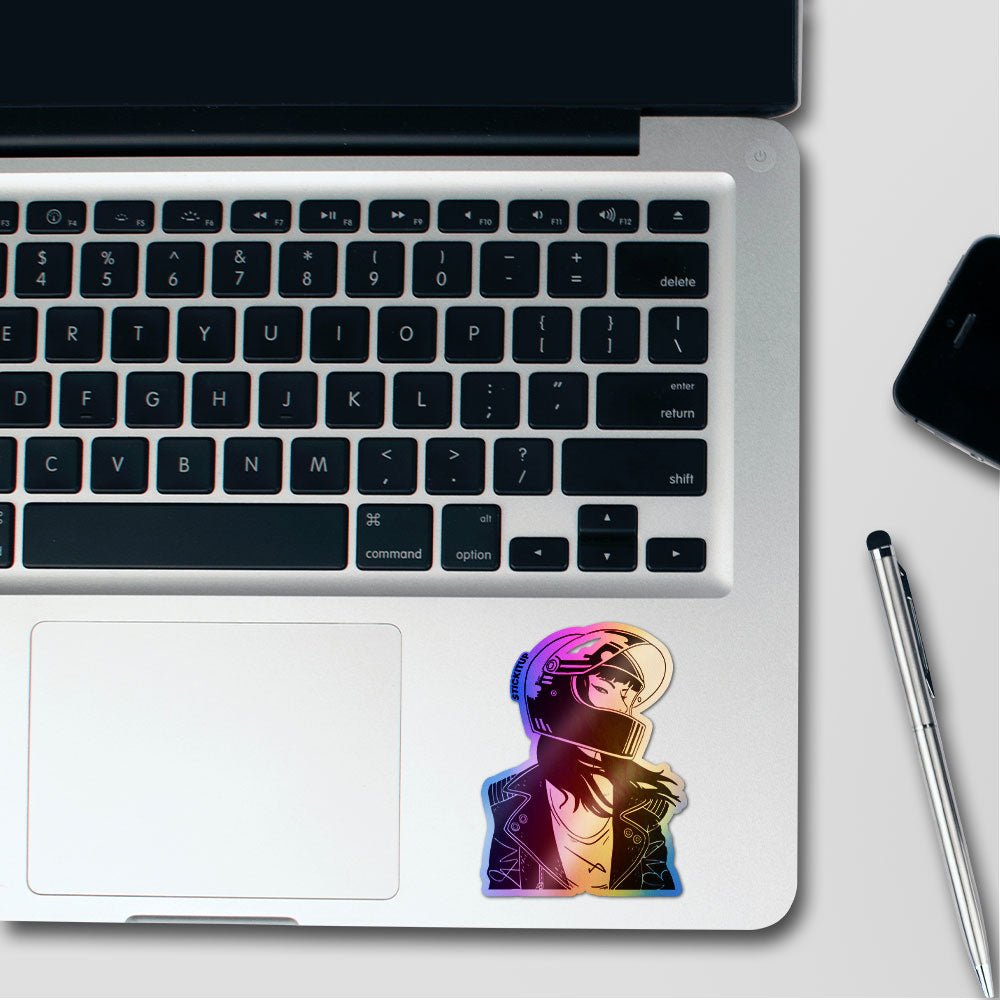 Road Rebel Holographic Stickers waterproof vinyl decal for laptop, bike, car & bottle