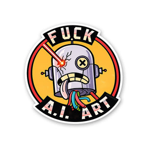 Robot Art Sticker - Stickers | STICK IT UP