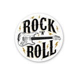 Rock And Roll Sticker waterproof vinyl decal for laptop, bike, car & bottle