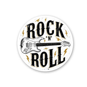 Rock And Roll Sticker waterproof vinyl decal for laptop, bike, car & bottle